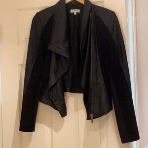 Barneys Leather and Suede Biker Jacket